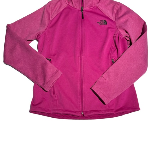 The North Face pink Windwall zip up jacket in Medium. Pockets. - Picture 15 of 15